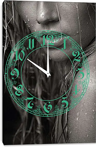 Часы картина - Девушка