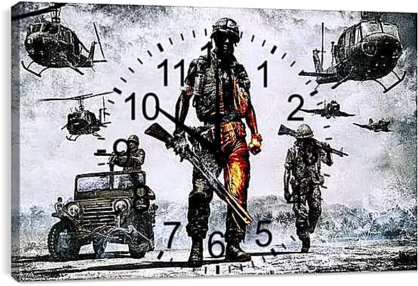Часы картина - Battlefield: Bad Company 2