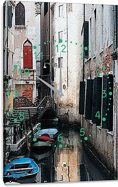 Часы картина - Припаркованные лодки