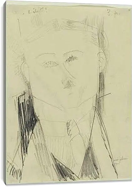 Постер на подрамнике - Paul Guillaume. Поль Гулум. Амедео Модильяни