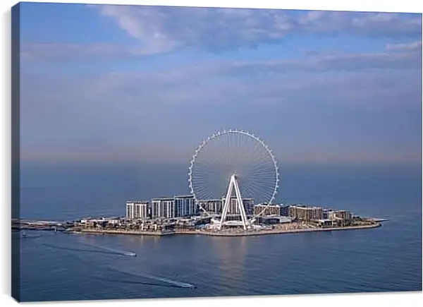 Постер на подрамнике - Колесо обозрения. Дубай