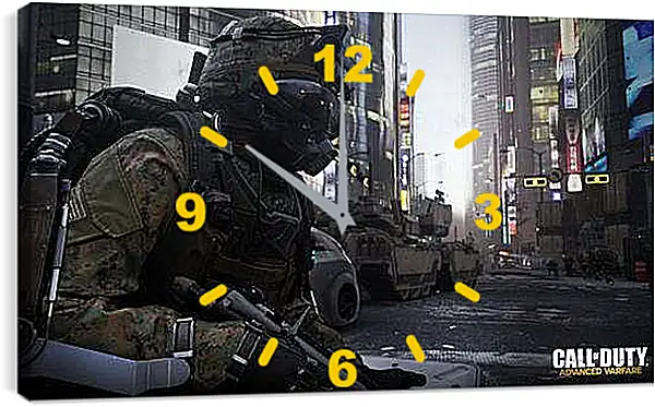 Часы картина - Call Of Duty: Advanced Warfare