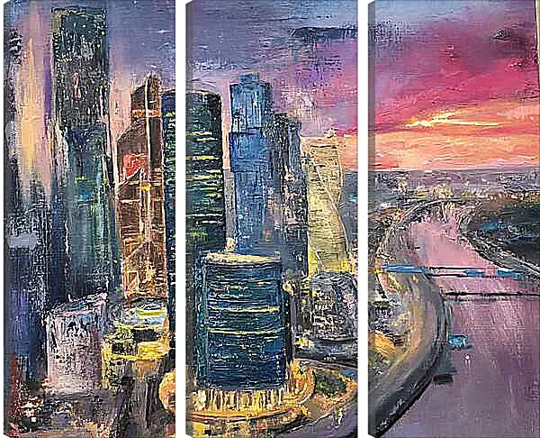 Модульная картина - Москва-Сити