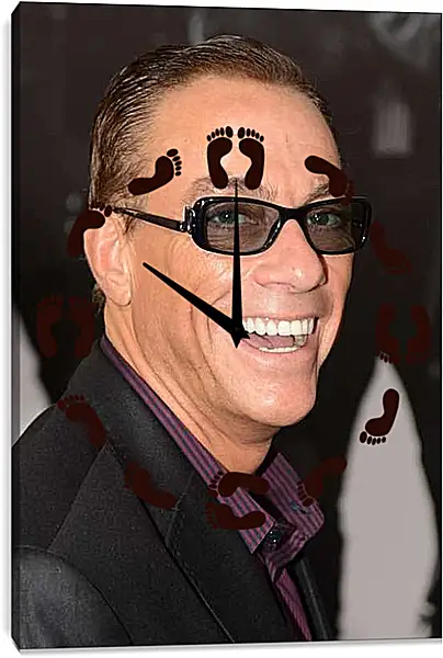 Часы картина - Жан-Клод Ван Дамм. Jean-Claude Van Damme