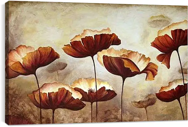 Постер на подрамнике - Маки