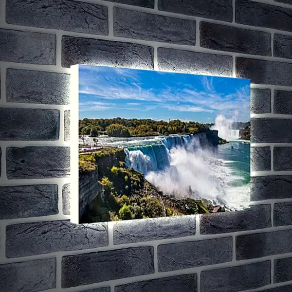 Лайтбокс световая панель - Ниагарский водопад
