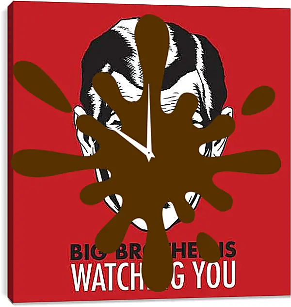 Часы картина - Большой брат следит за тобой. Big brother is watching you
