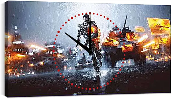 Часы картина - Battlefield 4