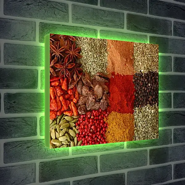 Лайтбокс световая панель - Специи. Ароматный калейдоскоп.