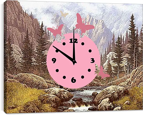 Часы картина - Медведь