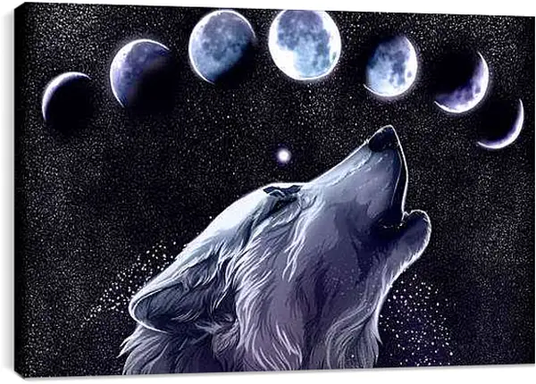 Постер на подрамнике - Волк