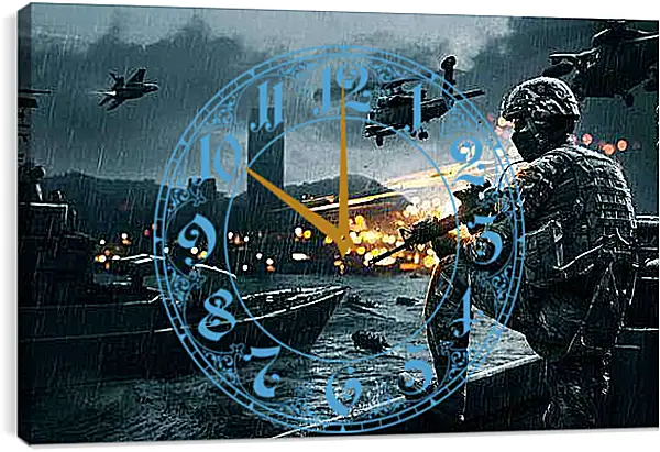 Часы картина - Battlefield 4
