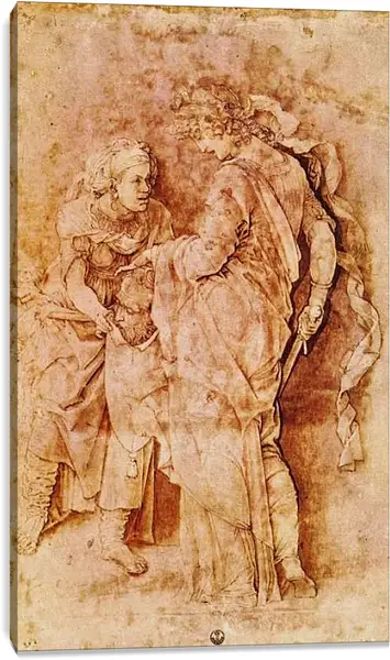 Постер на подрамнике - Юдифь и Олоферн. Андреа Мантенья