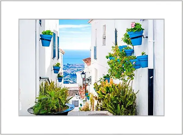 Картина в раме - Живописная улица Михас