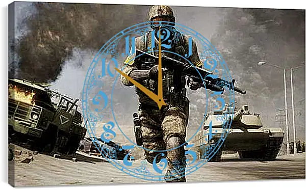 Часы картина - Battlefield: Bad Company 2