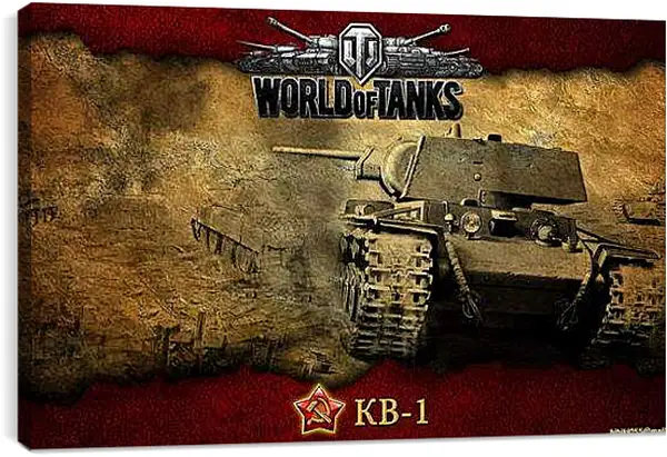Постер на подрамнике - World Of Tanks