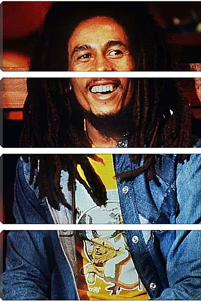 Модульная картина - Боб Марли. Bob Marley