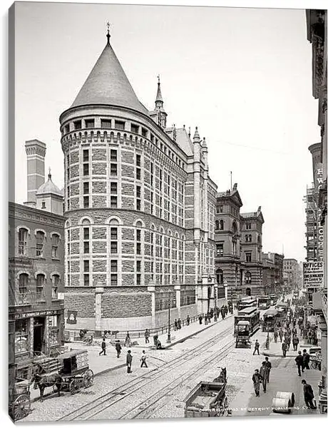 Постер на подрамнике - Старый Нью-Йорк