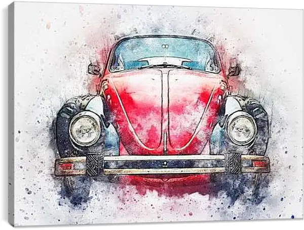 Постер на подрамнике - Красный жук