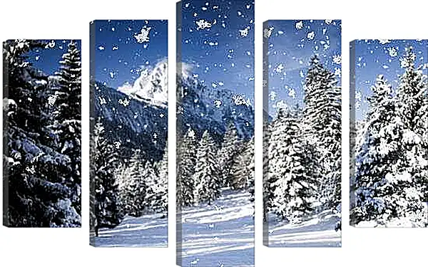 Модульная картина - Зима