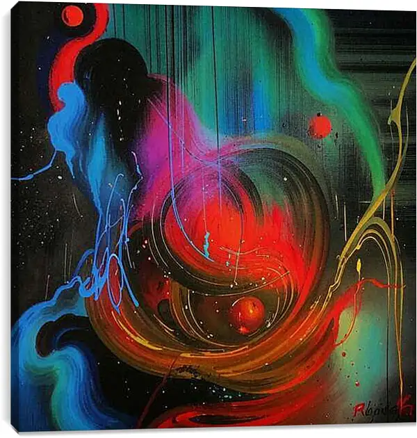 Постер на подрамнике - Абстракция Хаус 2