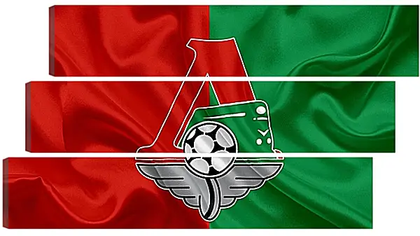 Модульная картина - Эмблема ФК Локомотив Москва