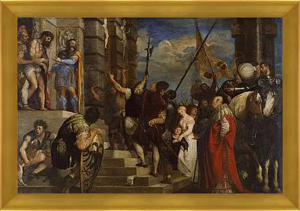 Картина в раме - Се человек. Тициан Вечеллио