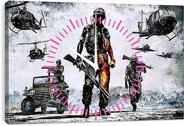 Часы картина - Battlefield: Bad Company 2