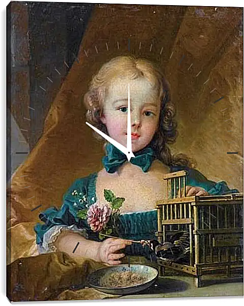 Часы картина - Alexandrine Lenomand. Франсуа Буше