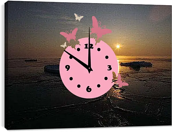 Часы картина - Природа