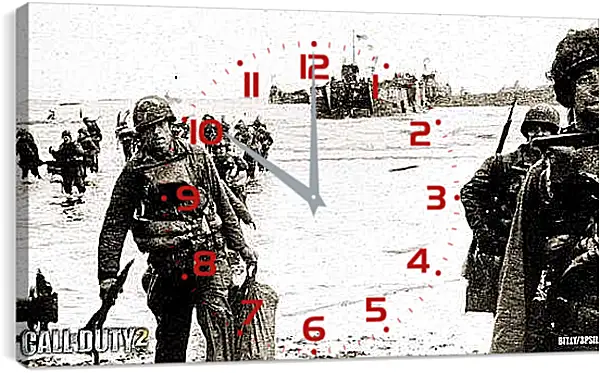 Часы картина - Call Of Duty 2