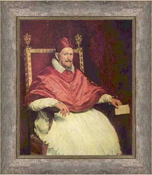 Картина в раме - Portrait of Pope Innocent X. Диего Веласкес
