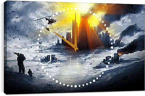 Часы картина - Battlefield 4