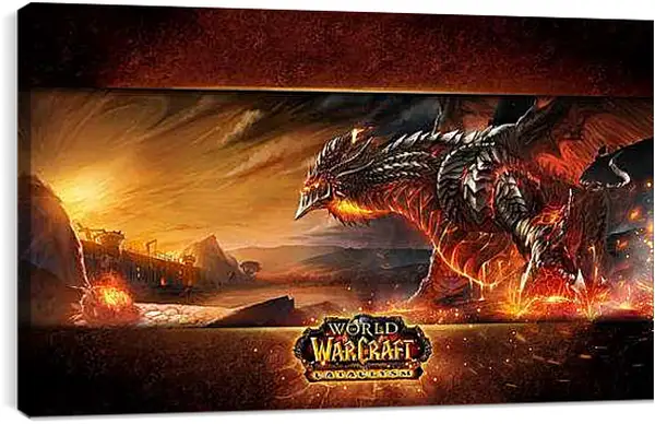 Постер на подрамнике - World Of Warcraft: Cataclysm