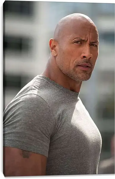 Постер на подрамнике - Dwayne Douglas Johnson. Дуэйн Джонсон (Скала)