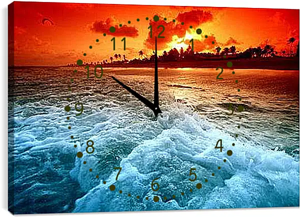 Часы картина - Вода