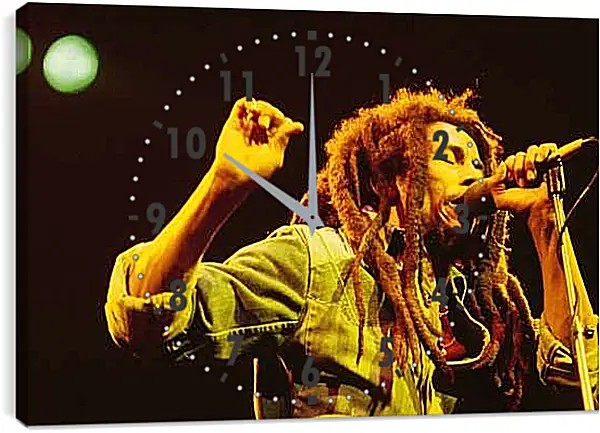 Часы картина - Боб Марли. Bob Marley