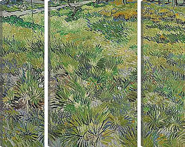 Модульная картина - Long Grass with Butterflies. Винсент Ван Гог