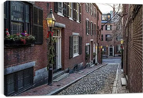 Постер на подрамнике - Улица в Бостоне