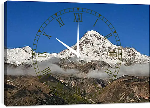 Часы картина - Гора Казбек 1. Грузия