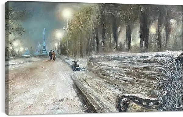 Постер на подрамнике - Романтическая прогулка сквозь года