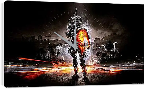Часы картина - Battlefield 3