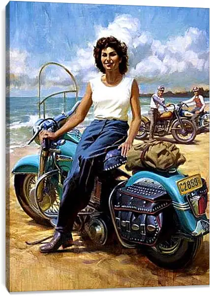 Постер на подрамнике - Ретро Байк