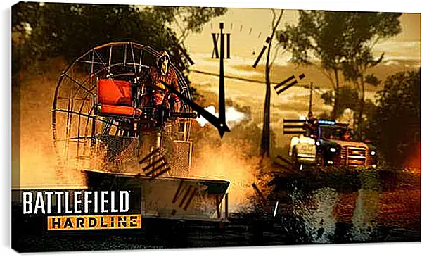 Часы картина - Battlefield: Hardline