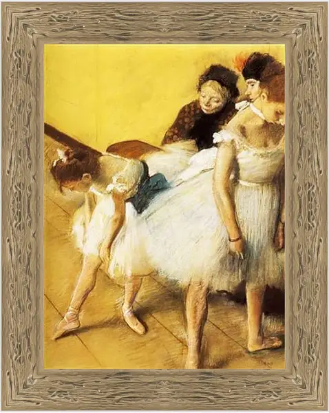 Картина в раме - Examen de Danse, Danseuses a leur toilette. Эдгар Дега