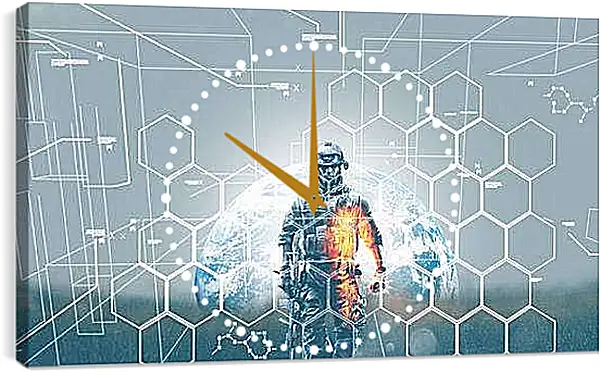 Часы картина - battlefield 3, soldier, graphics