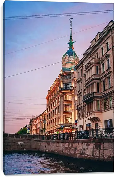 Постер на подрамнике - Набережная Санкт-Петербурга