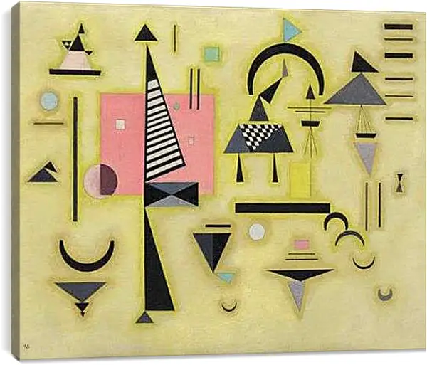 Постер на подрамнике - Strong pink. Кандинский Василий