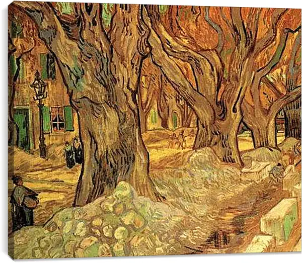 Постер на подрамнике - The Road Menders 2. Винсент Ван Гог