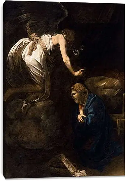 Постер на подрамнике - Annunciation. Микеланджело Караваджо